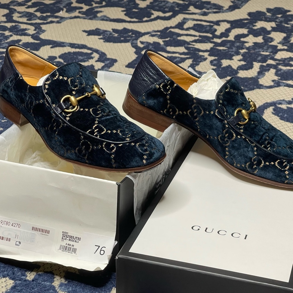 Men’s Velvet Gucci Loafers